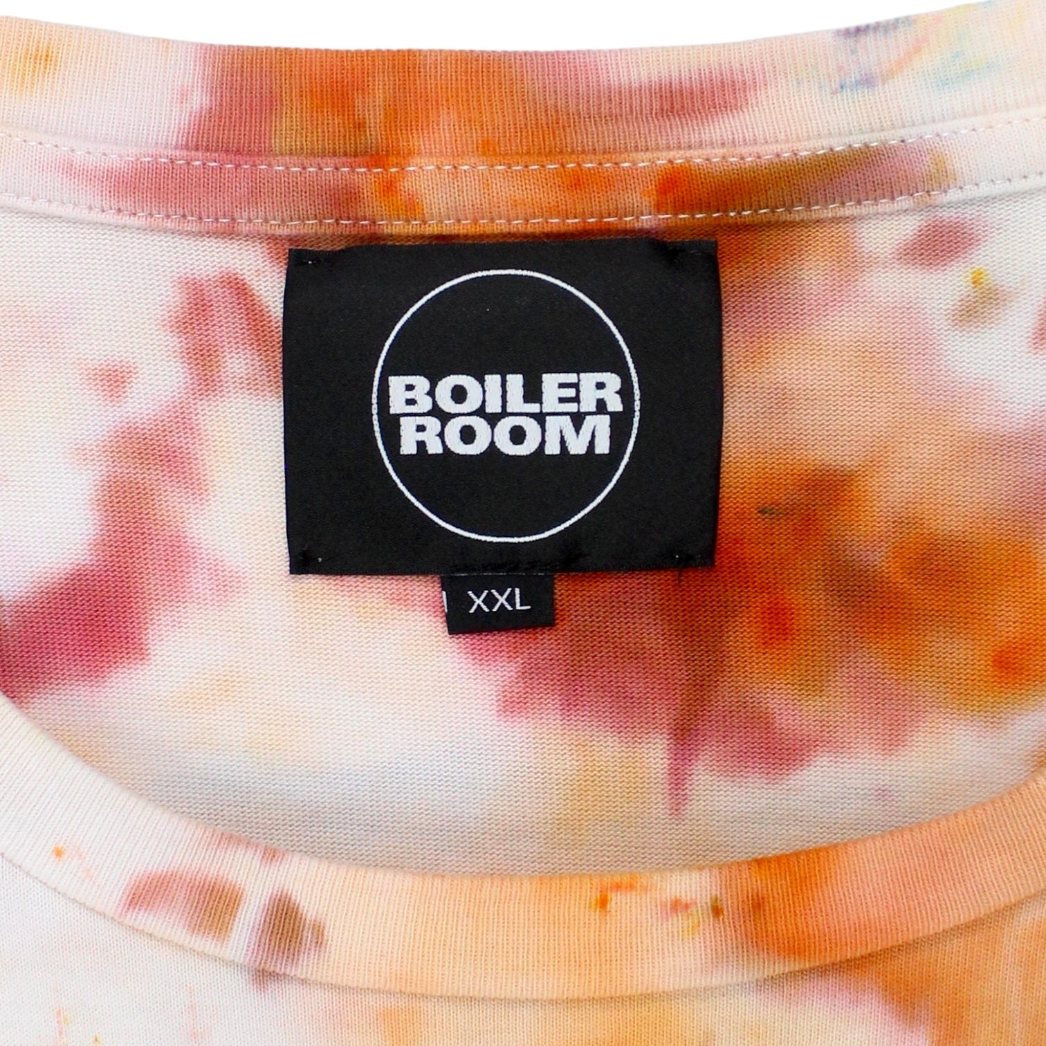Boiler Room Size XXL Tie Dye Statue Lover Motif T-Shirt