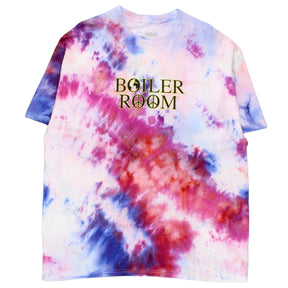 Boiler Room Size XXL Tie-dye White Globe & Peace T-Shirt