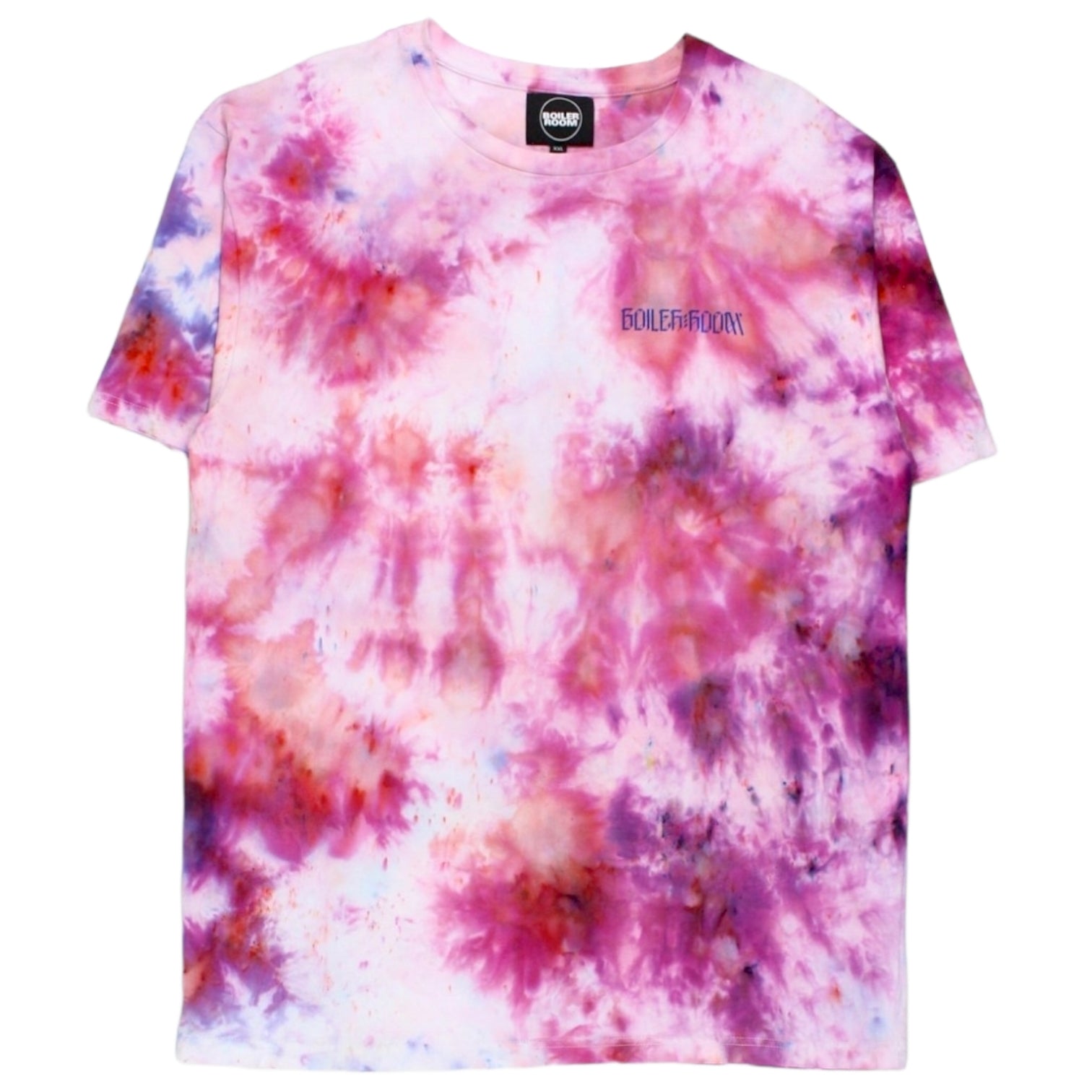 Boiler Room Size XXL Tie Dye Statue Lover Motif T-Shirt