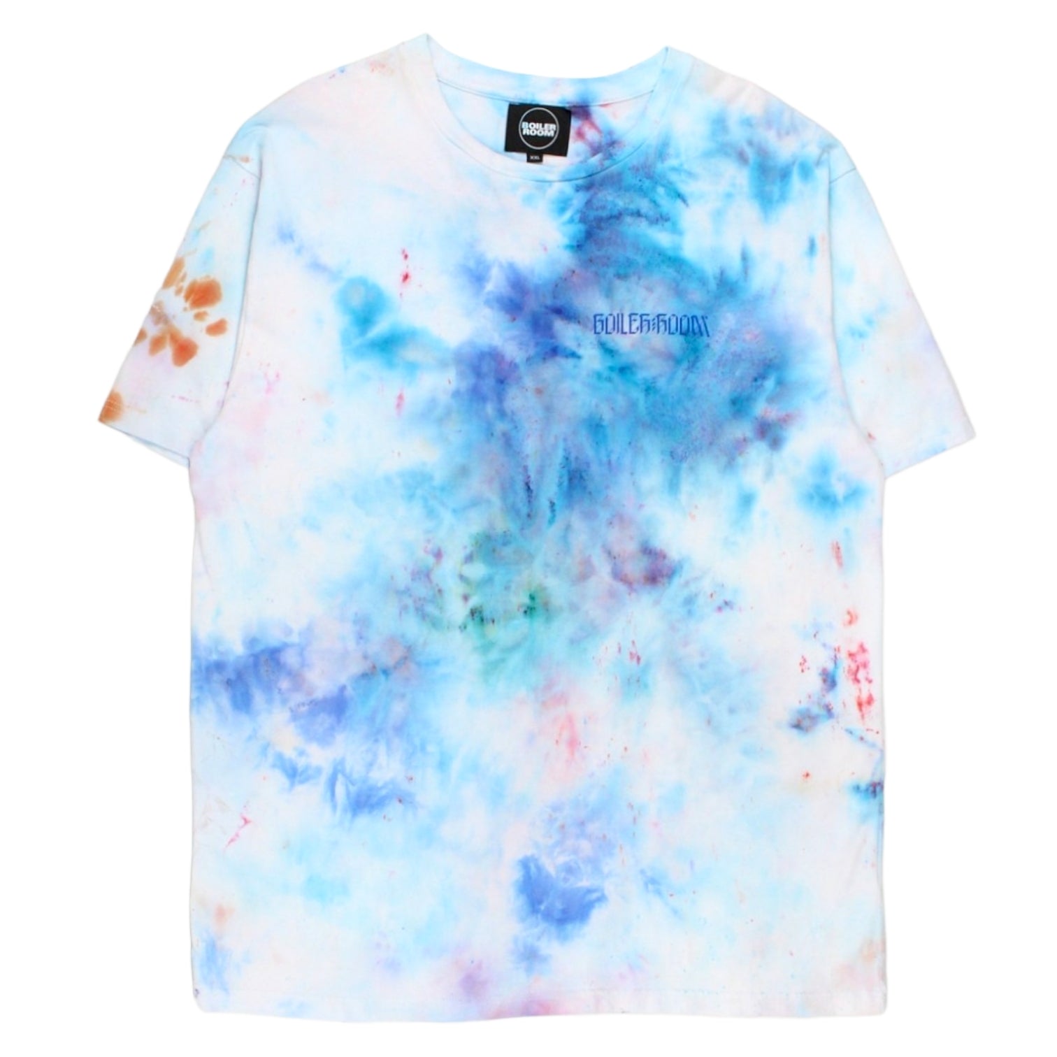 Boiler Room Size XXL Tie Dye Statue Lover Motif T-Shirt