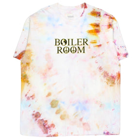 Boiler Room Size XXL Tie-dye White Globe & Peace T-Shirt