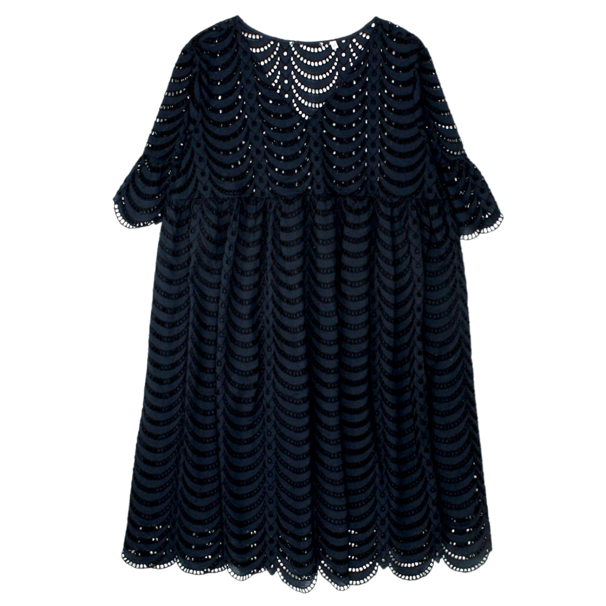 NRBY Blue Broderie Anglais Dress - Sample