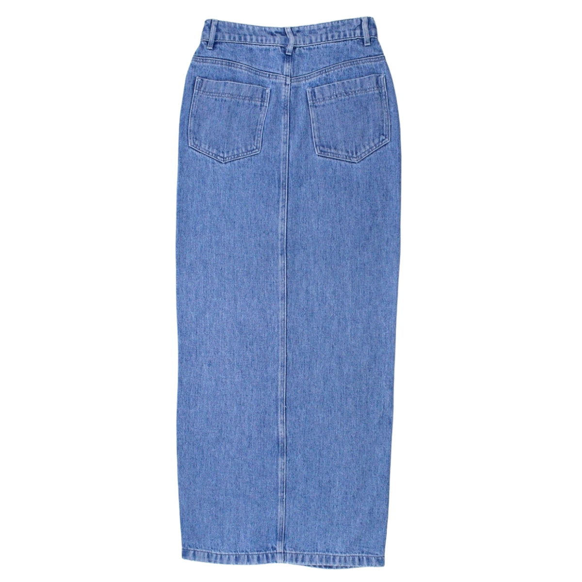 NRBY Blue Denim Maxi Skirt - Sample