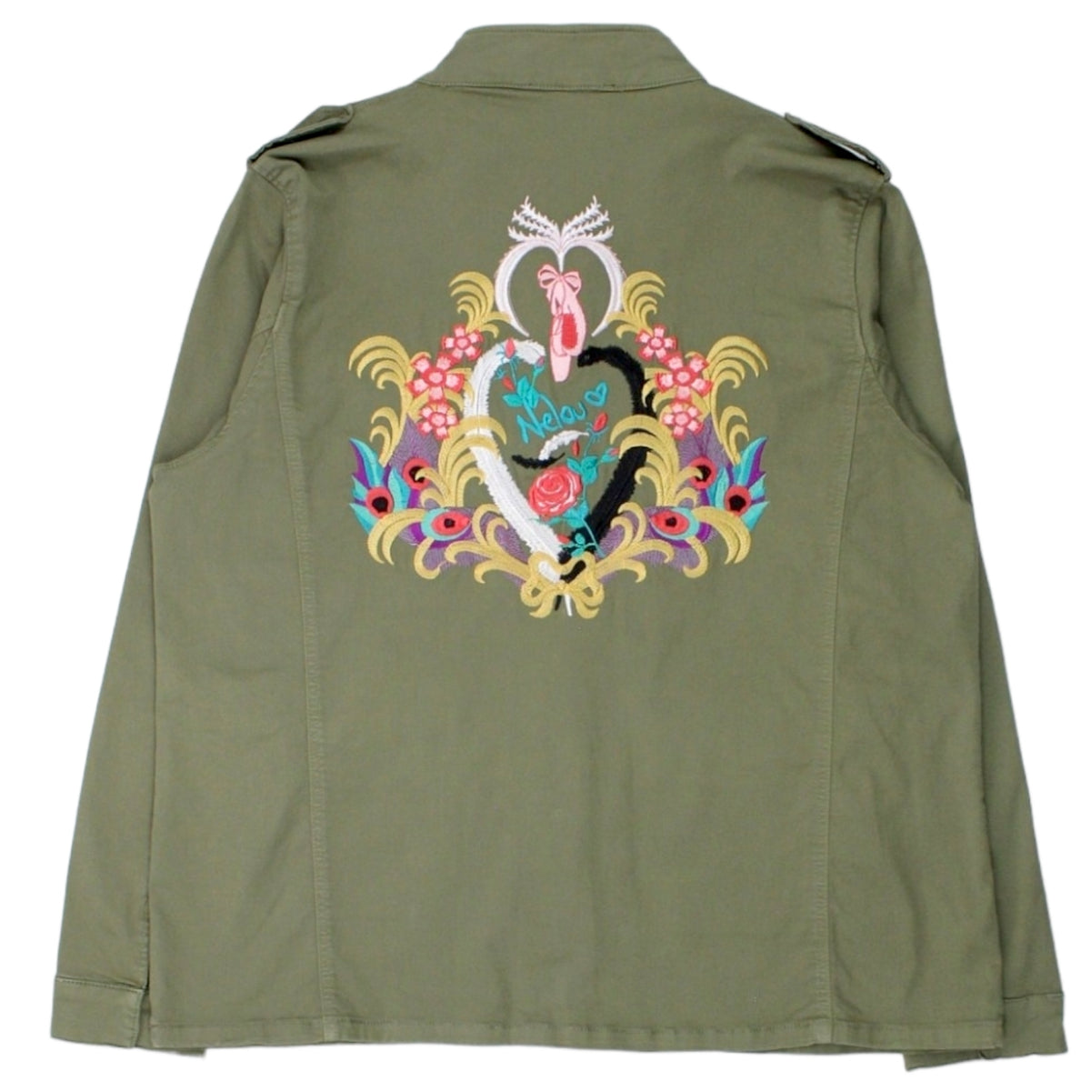 NRBY Khaki/Embroidered Cargo Jacket - Sample