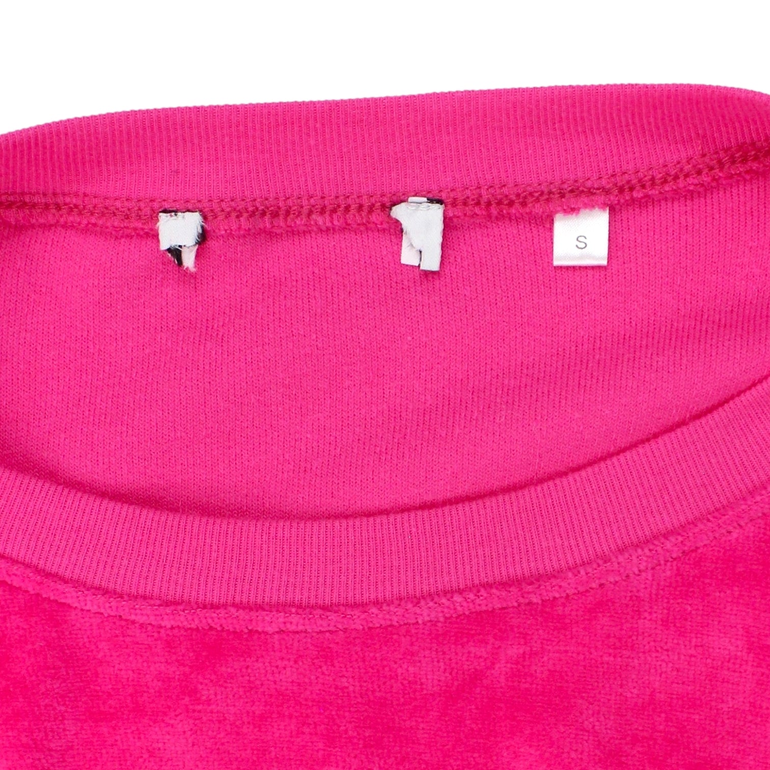 NRBY Fuchsia Pink Velour Sweatshirt - Sample