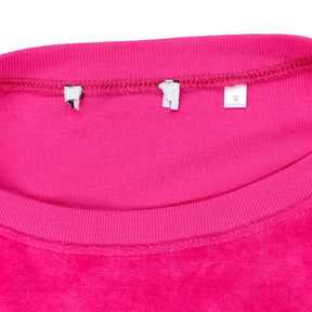 NRBY Fuchsia Pink Velour Sweatshirt - Sample