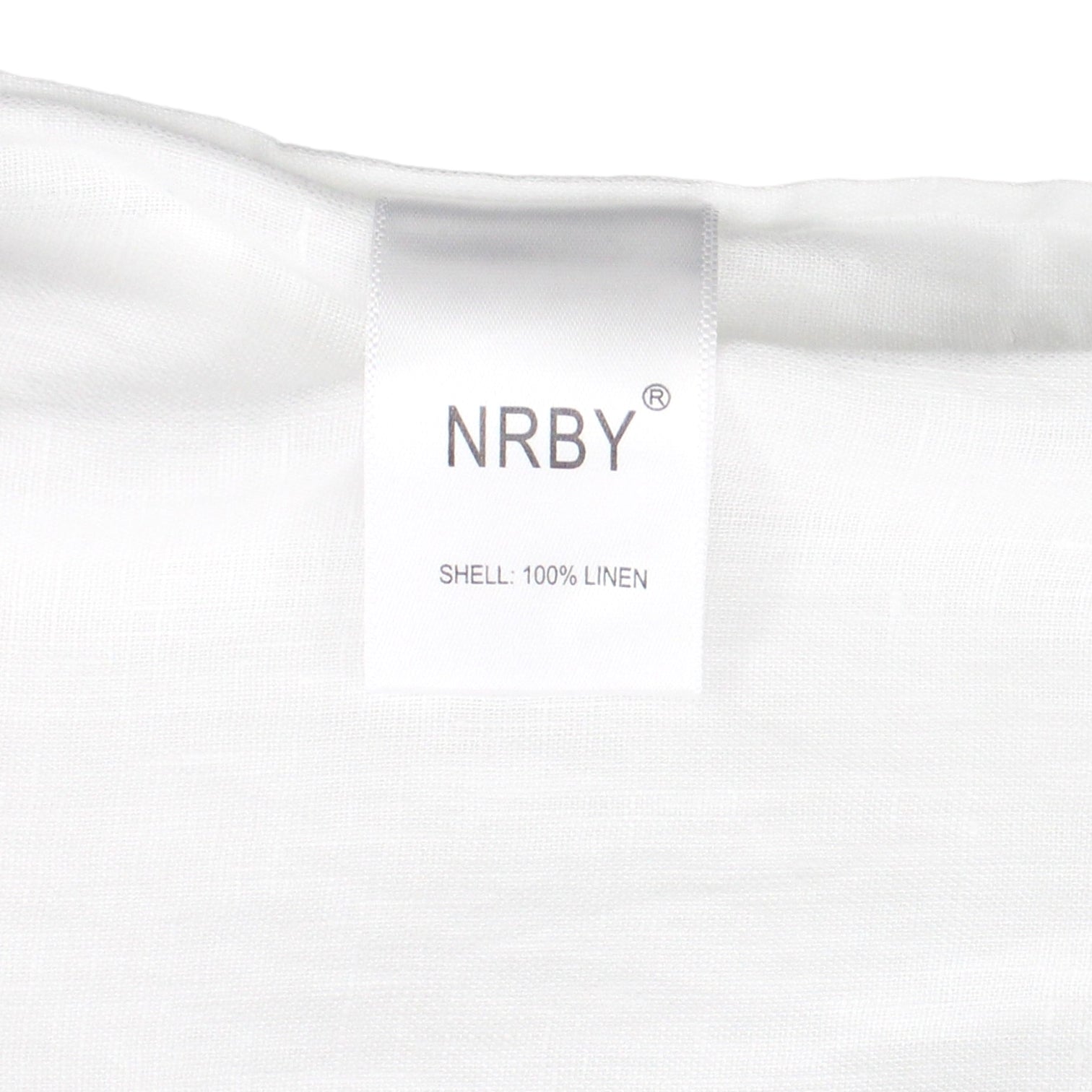 NRBY White Linen Wide Trousers - Sample