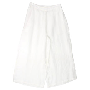 NRBY White Linen Cropped Trousers - Sample