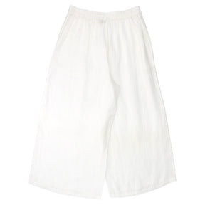 NRBY White Linen Cropped Trousers - Sample