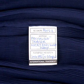 NRBY Navy Plisse Trousers - Sample