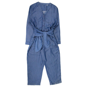 NRBY Blue Denim Look Jumpsuit - Sample