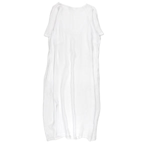 NRBY White Loose Weave Linen Maxi Dress - Sample