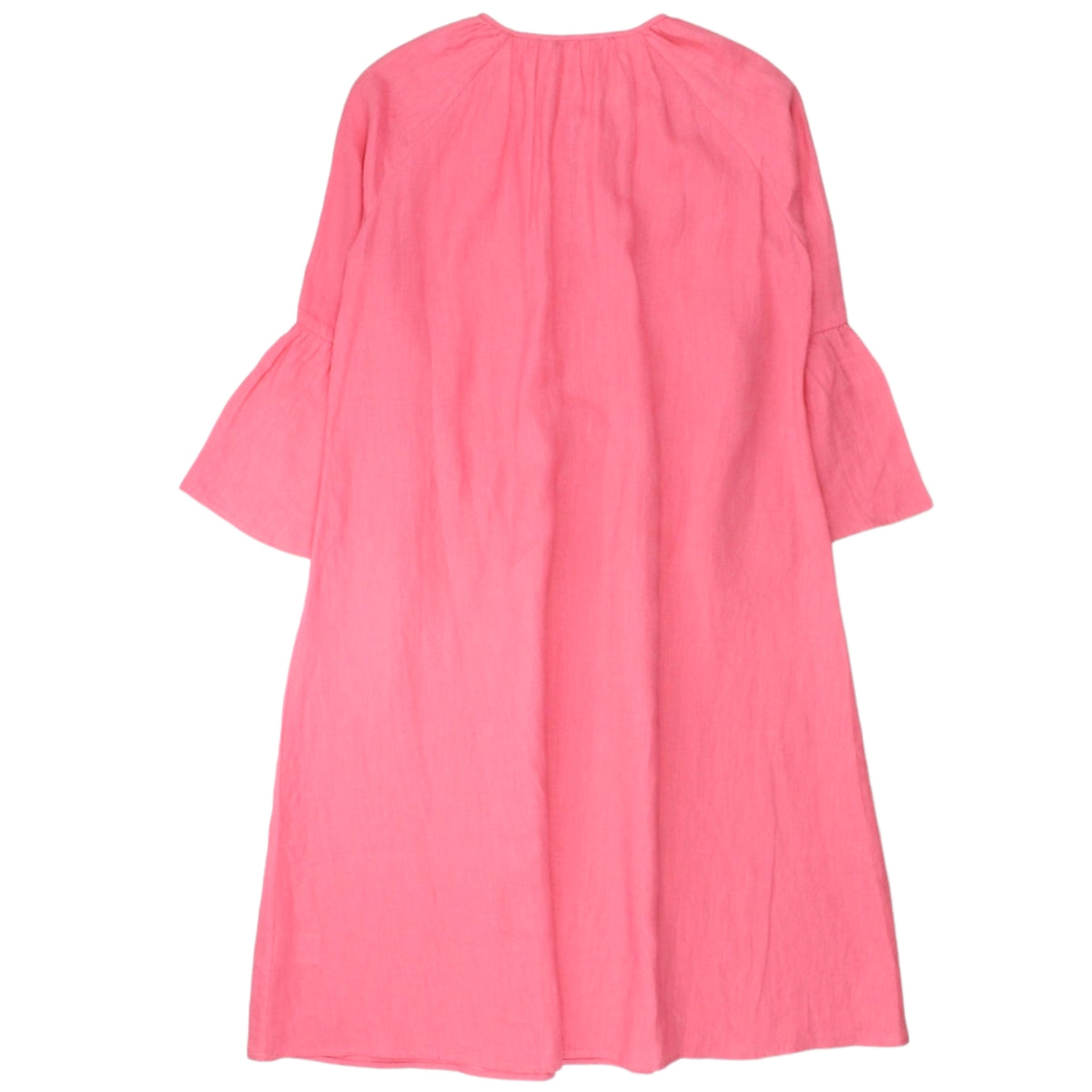 NRBY Coral Linen Midi Dress - Sample