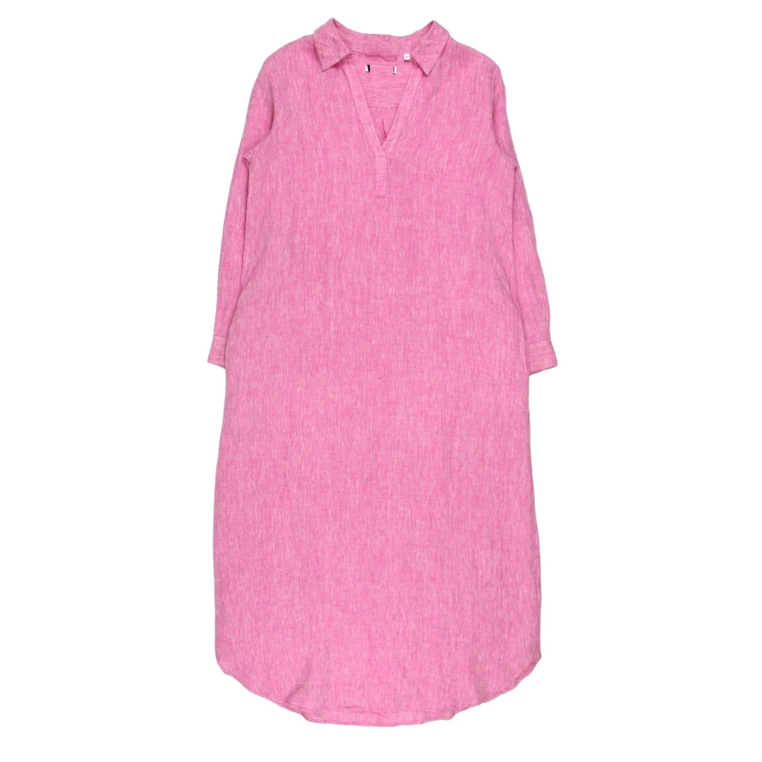 NRBY Pink Chambray Linen Maxi Dress - Sample