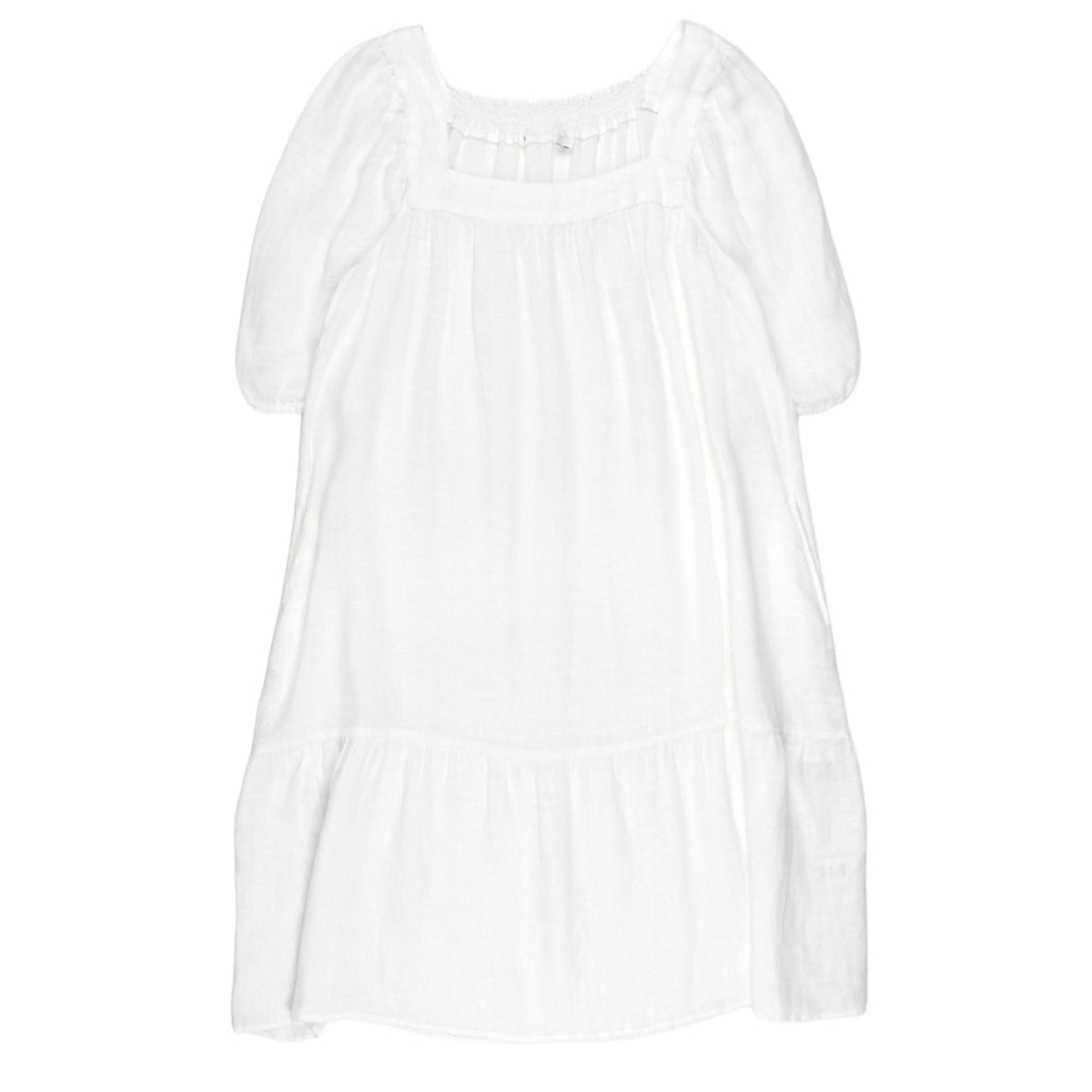 NRBY White Linen Midi Dress - Sample