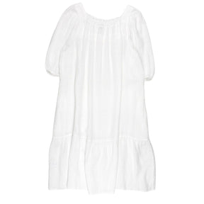 NRBY White Linen Midi Dress - Sample