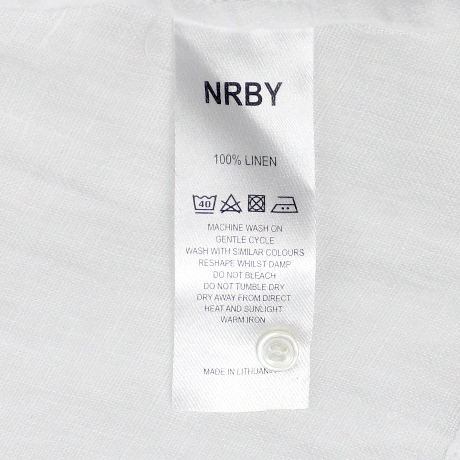 NRBY White Loose Weave Linen Maxi Dress - Sample