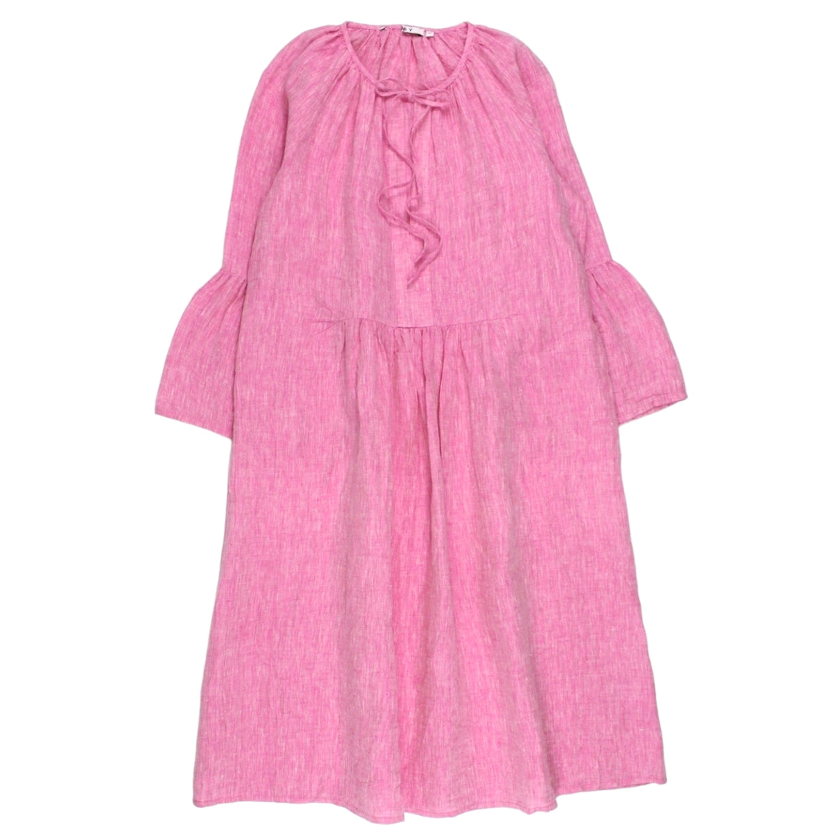 NRBY Pink Chambray Linen Dress - Sample