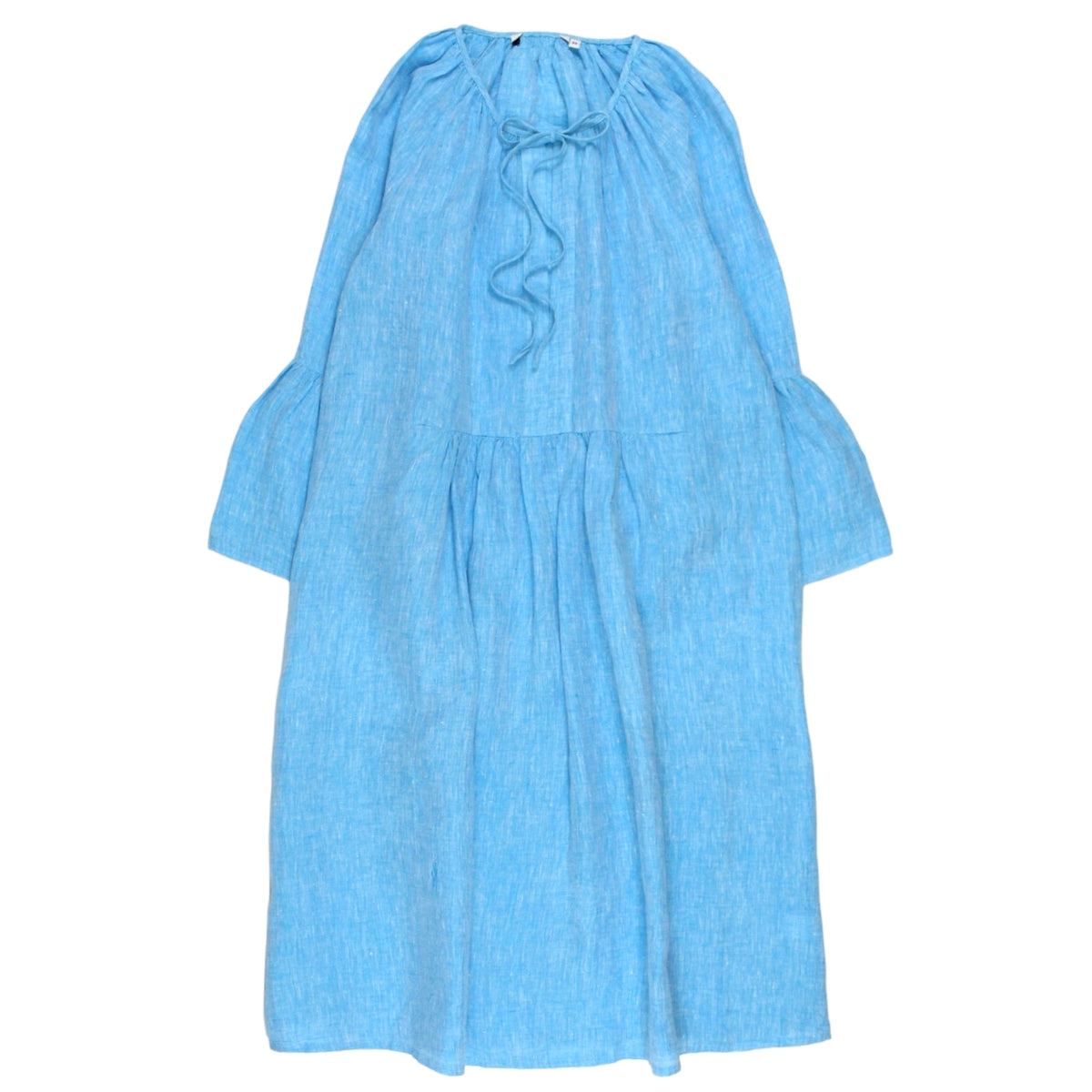 NRBY Turquoise Chambray Linen Dress - Sample