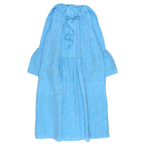 NRBY Turquoise Chambray Linen Dress - Sample