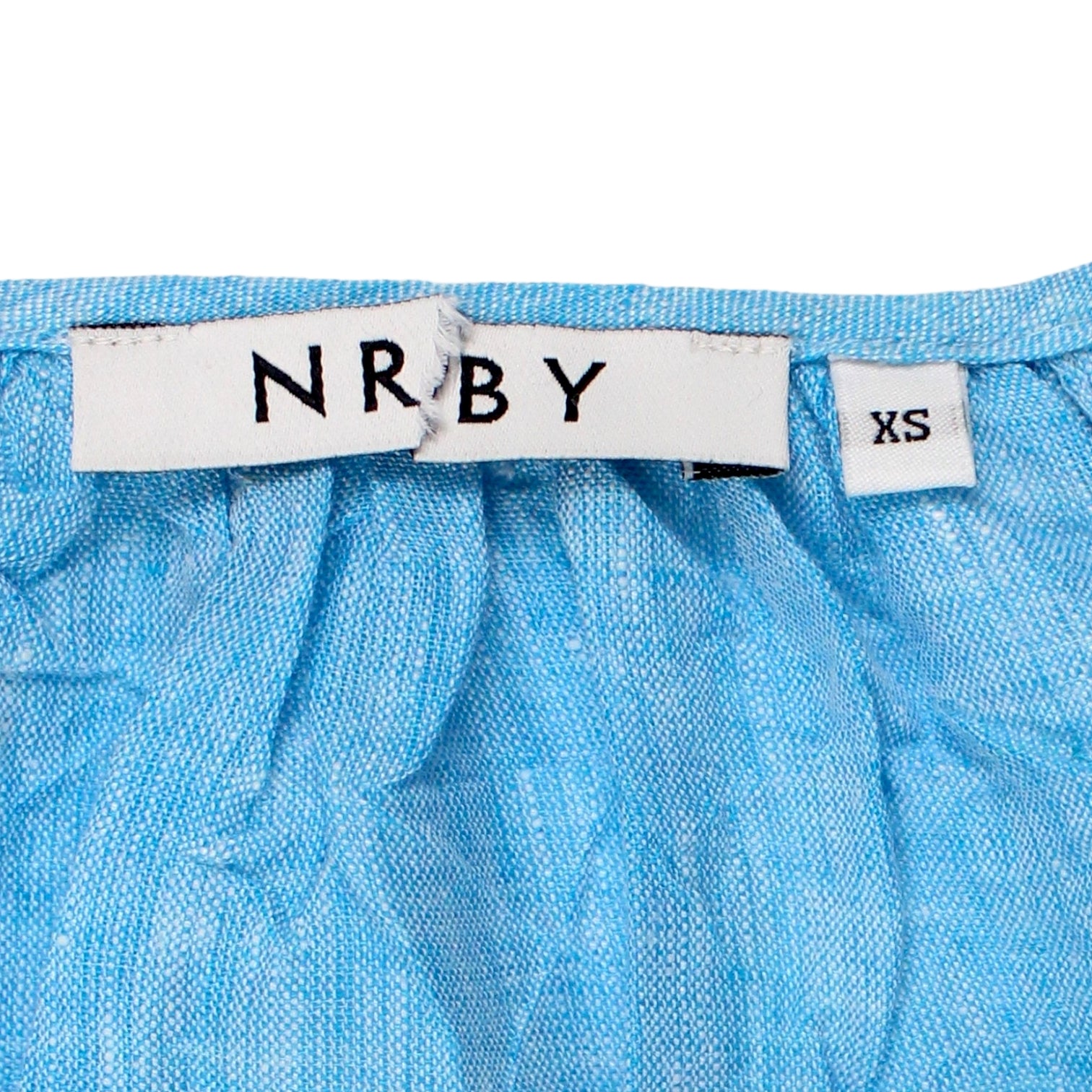 NRBY Turquoise Chambray Linen Dress - Sample