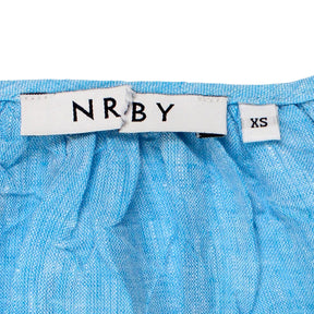 NRBY Turquoise Chambray Linen Dress - Sample