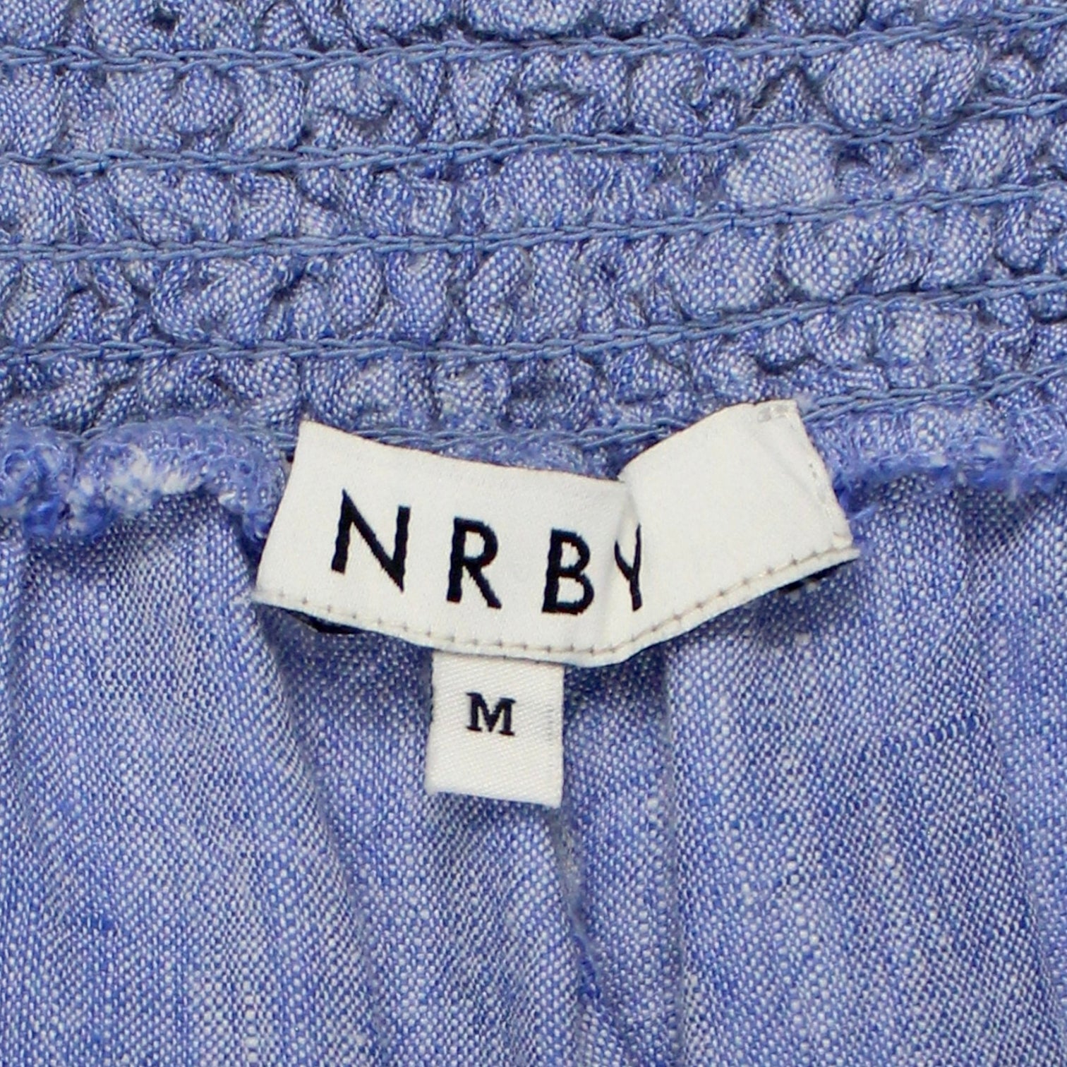 NRBY Blue Linen Cargo Pants - Sample