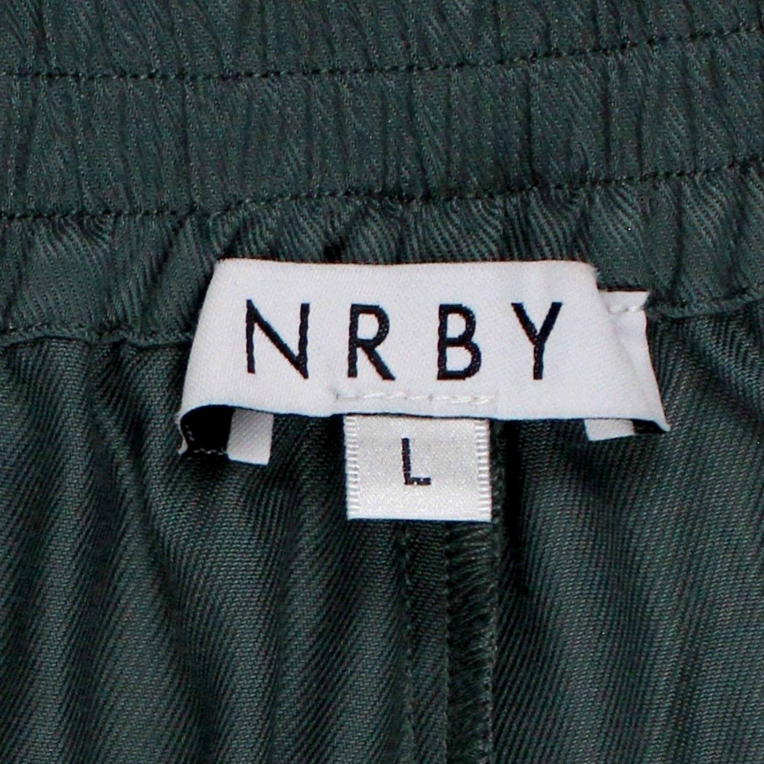 NRBY Green Twill Cargo Style Pants