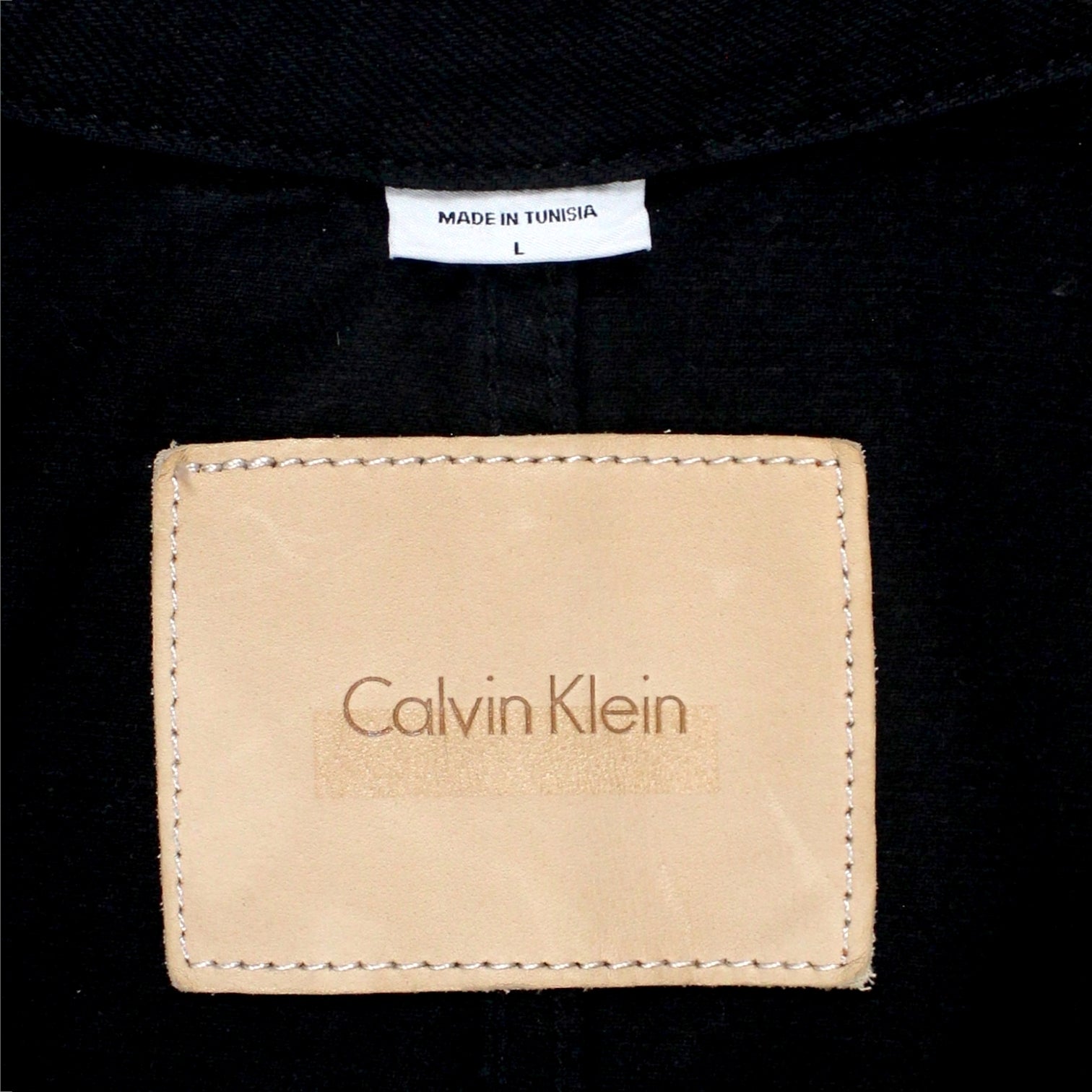 Heron Preston For Calvin Klein Black Canvas Trucker Jacket