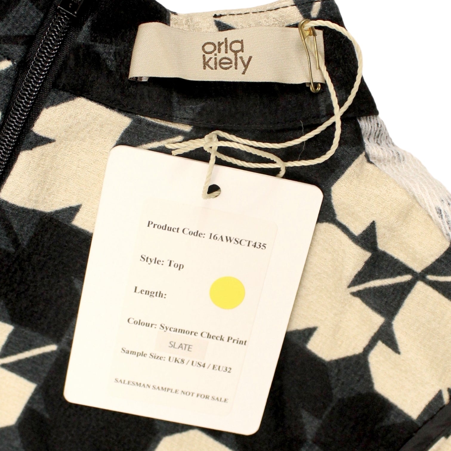 Orla Kiely Black/Cream Sycamore Top