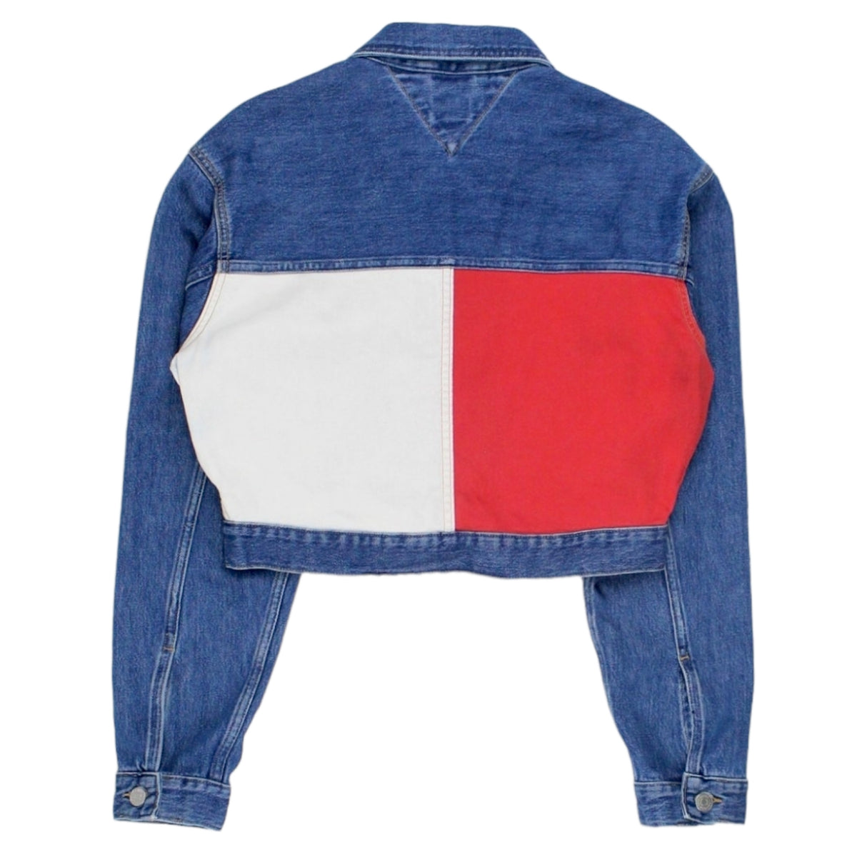 Tommy Jeans Denim Flag Cropped Jacket