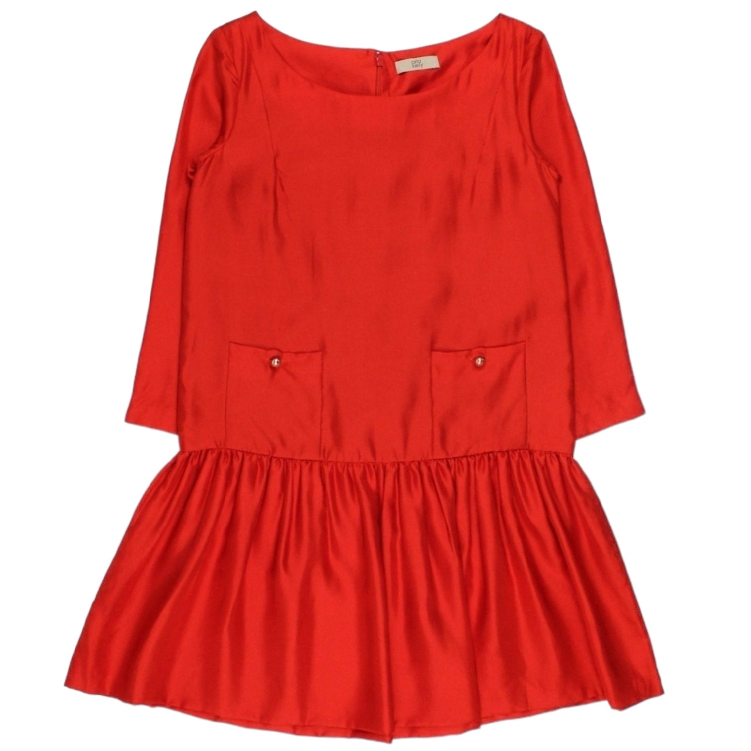 Orla Kiely Red Drop Waist Dress