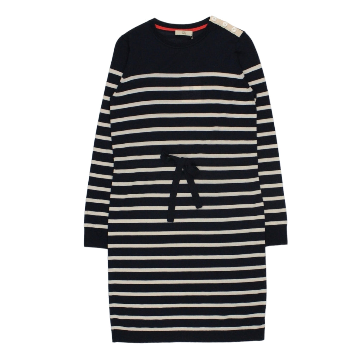 Orla Kiely Navy/Cream Striped Knitwear Dress