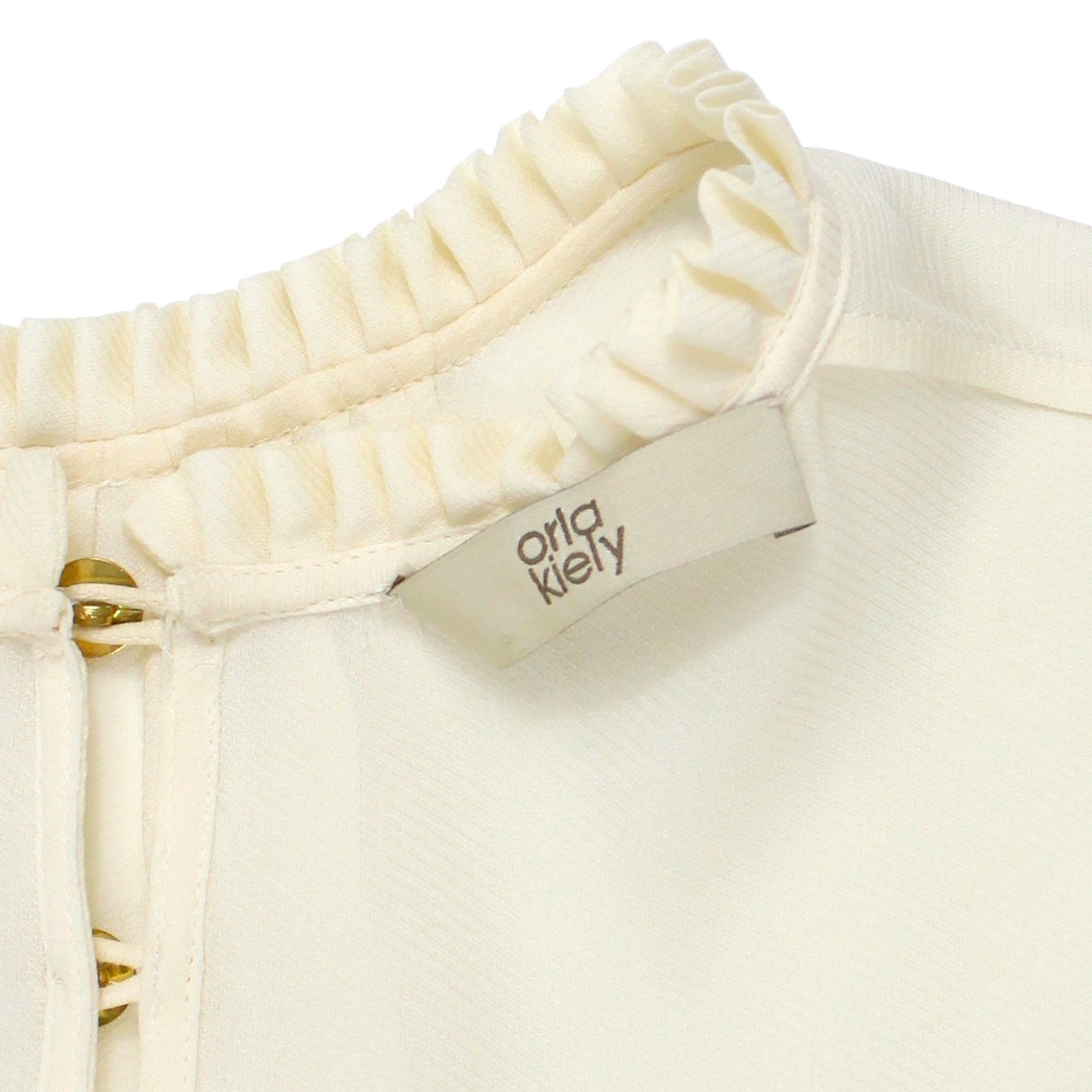 Orla Kiely Cream/Navy High Neck Dress