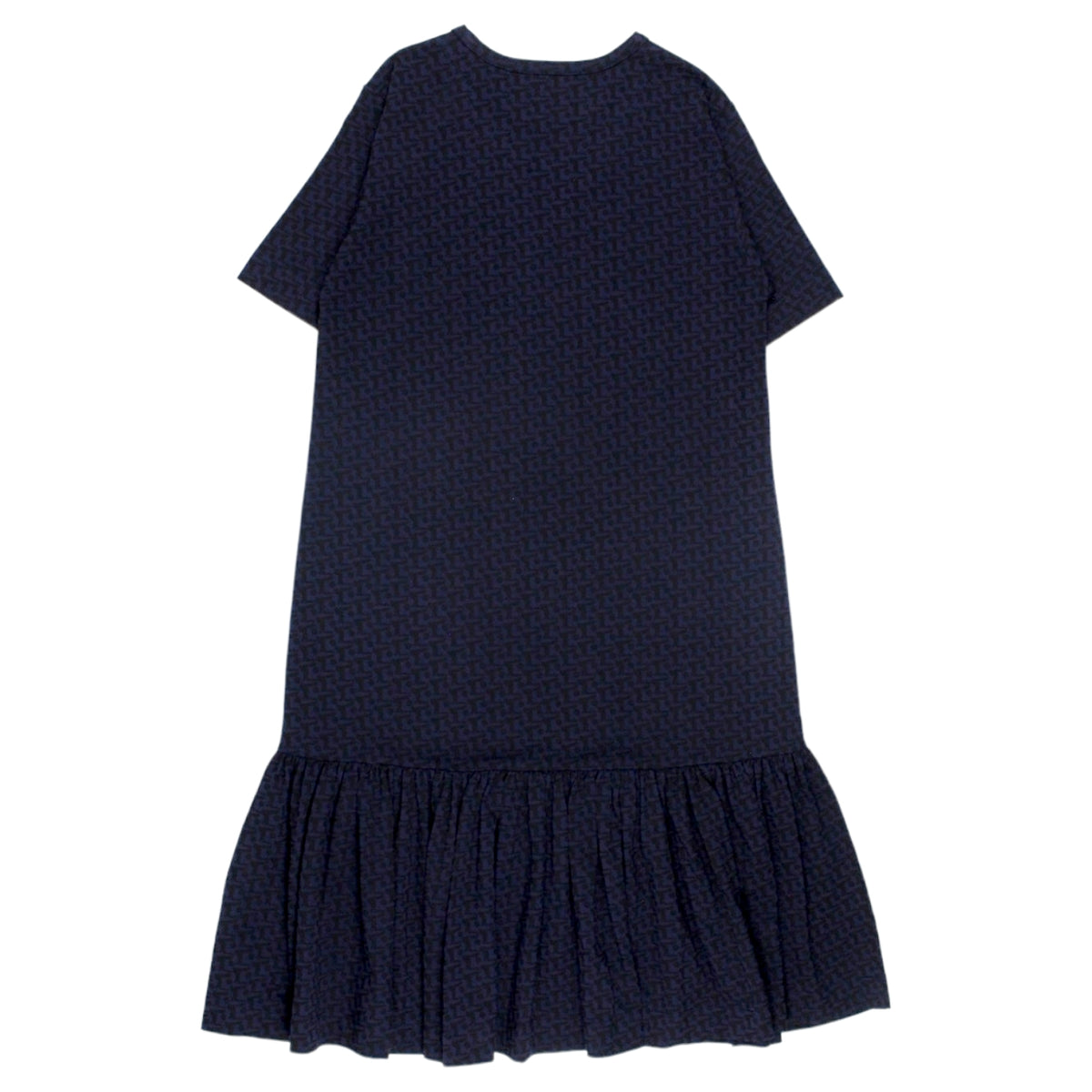 Orla Kiely Navy/Black Tiered Hem Jersey Dress