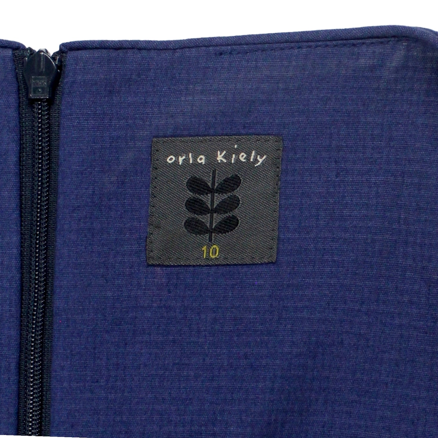 Orla Kiely Navy Zip Front Dress