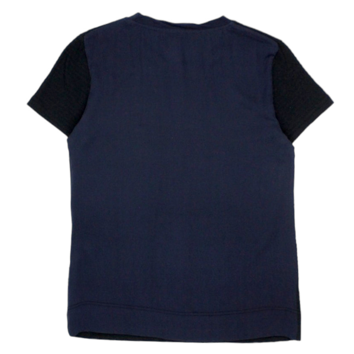 Orla Kiely Navy Jersey & Silk T-Shirt