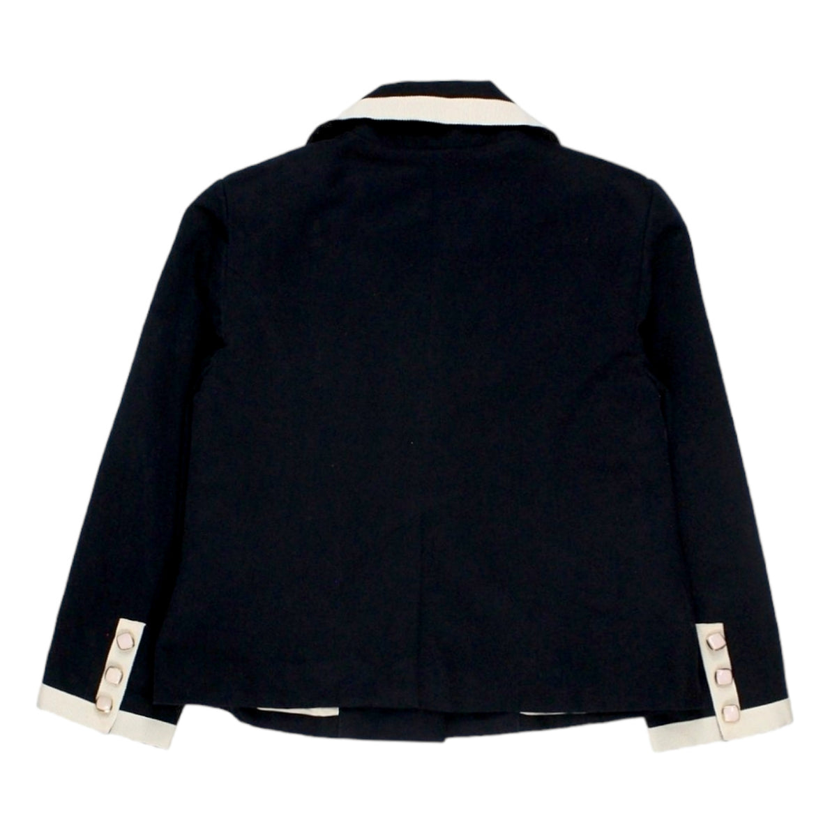 Orla Kiely Navy/Cream Grosgrain Trim Jacket