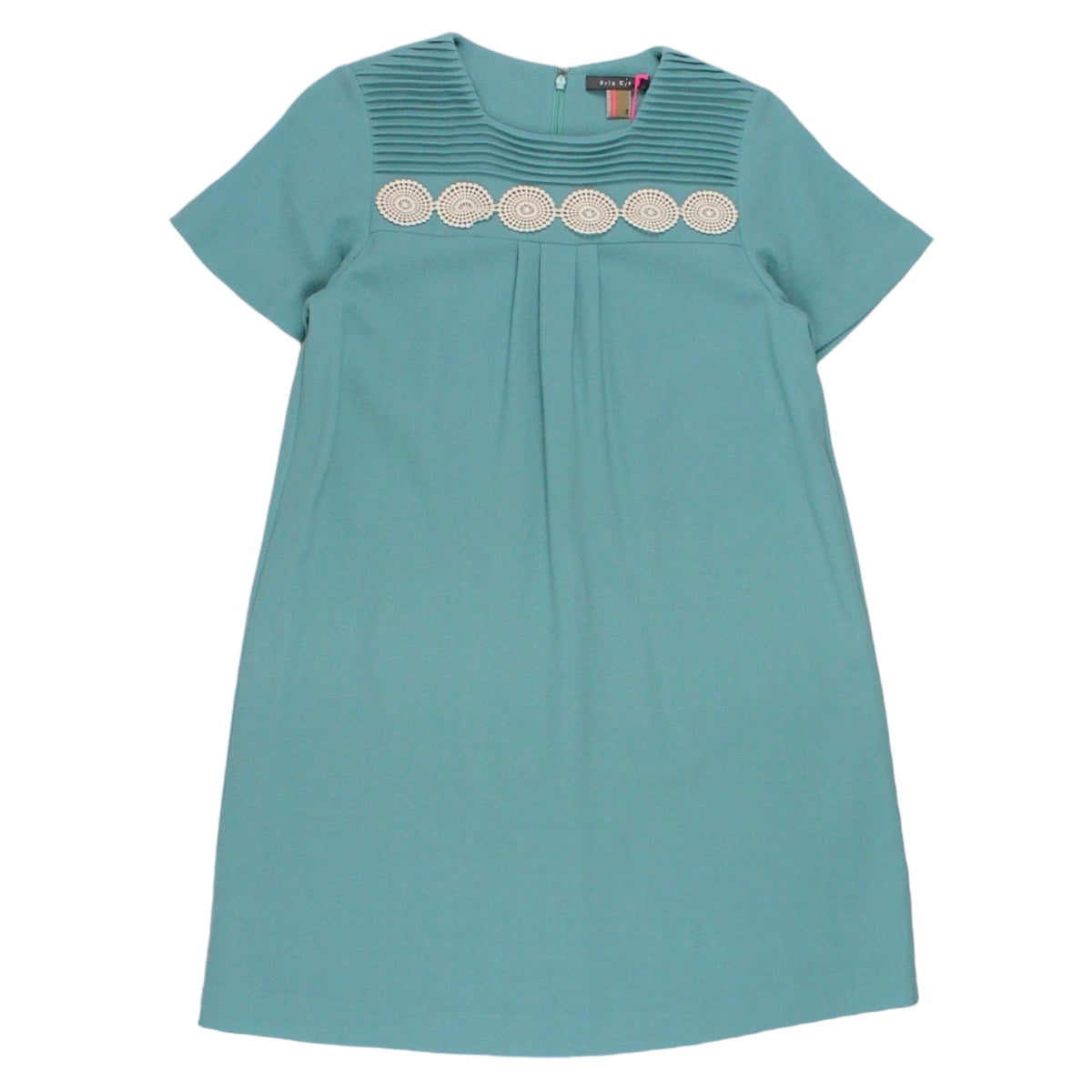 Orla Kiely Verdigris Wool Crepe Short Sleeve Dress