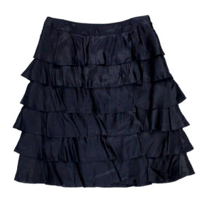 Orla Kiely Midnight Tiered Ruffle Skirt