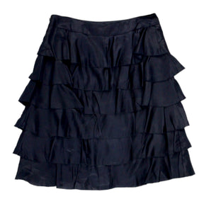 Orla Kiely Midnight Tiered Ruffle Skirt