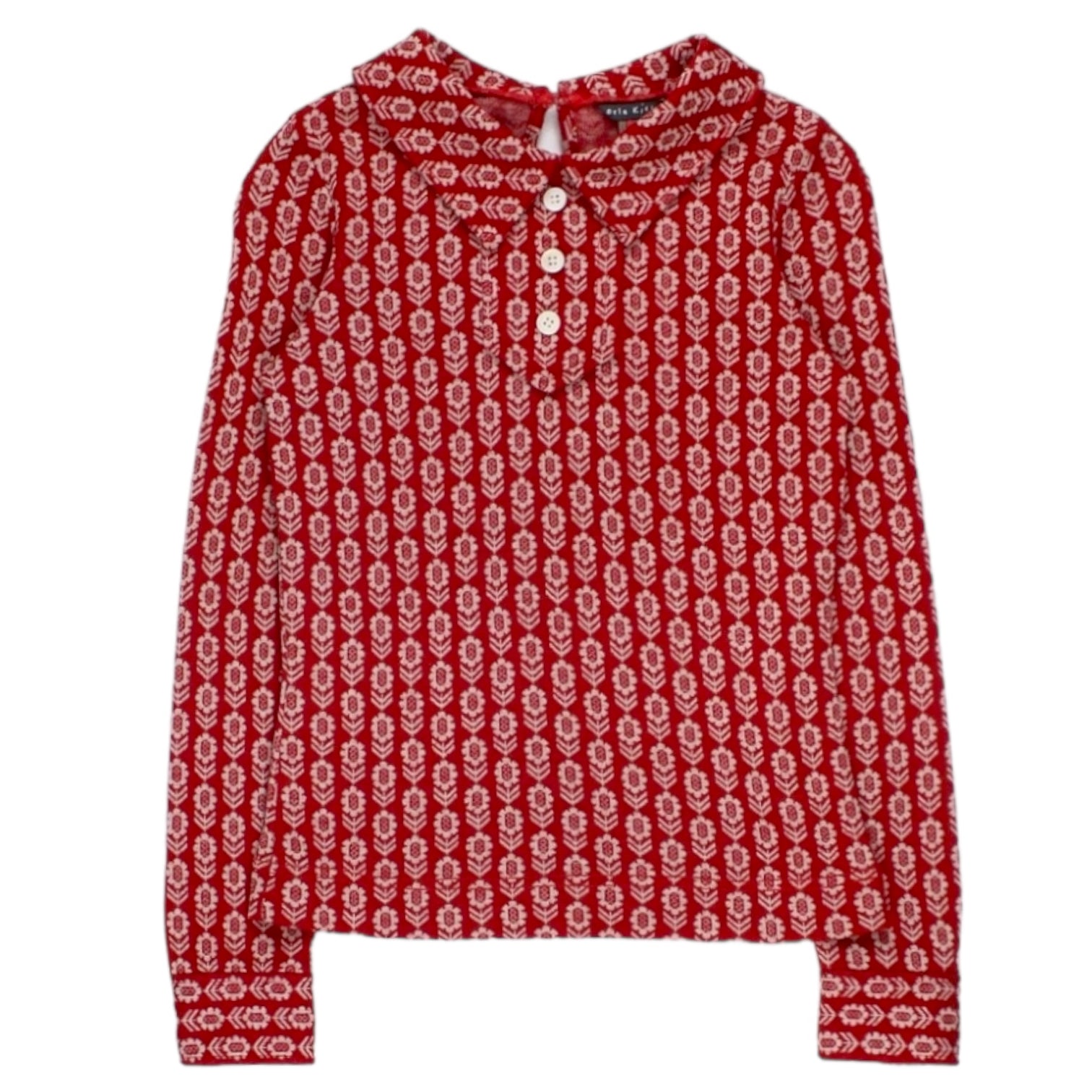 Orla Kiely Red Floral Knit Top