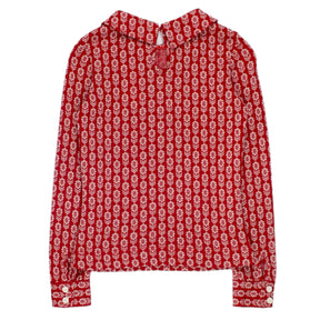 Orla Kiely Red Floral Knit Top