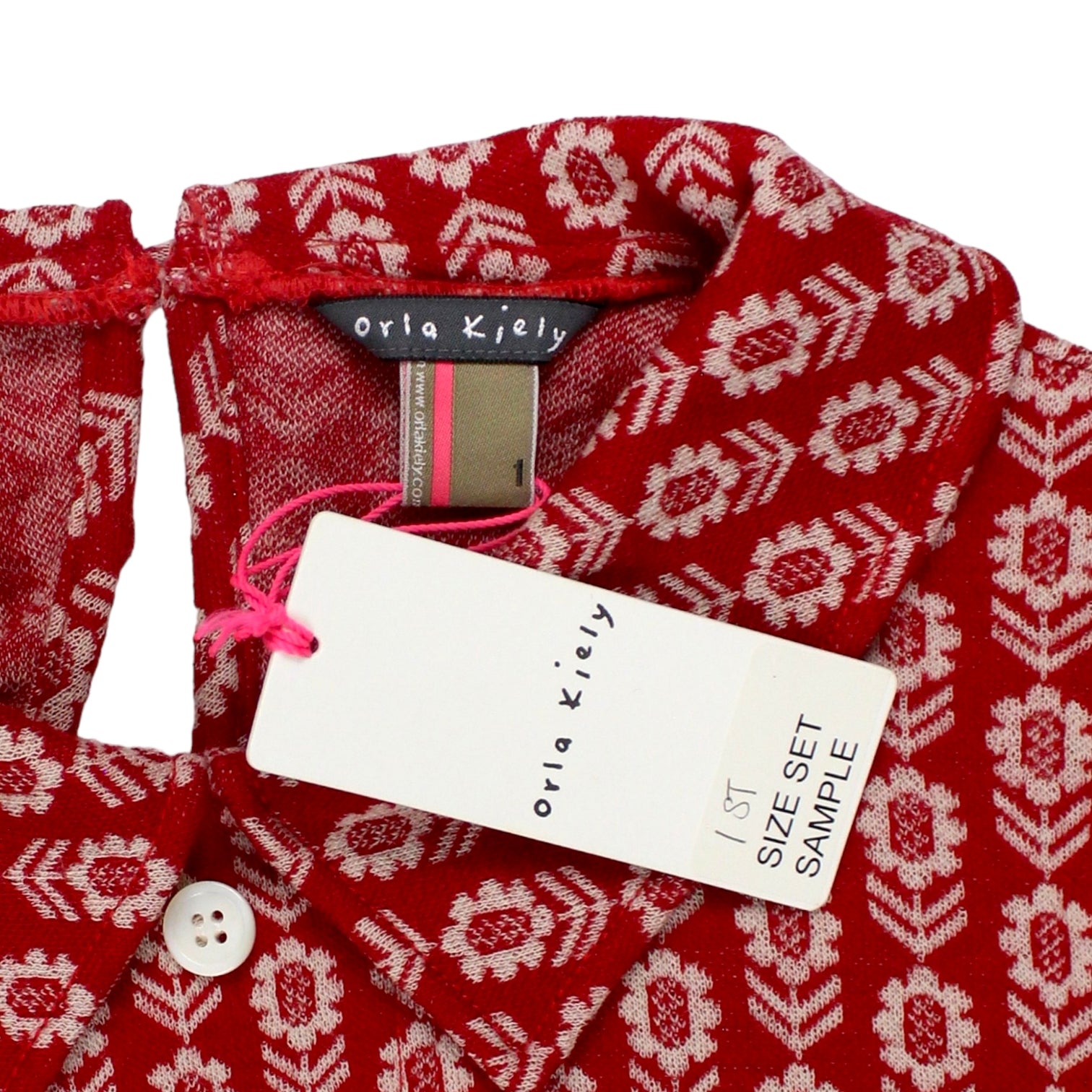 Orla Kiely Red Floral Knit Top