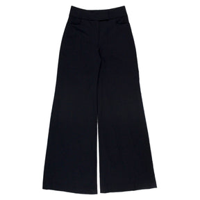 Orla Kiely Navy High Waist Flared Trousers