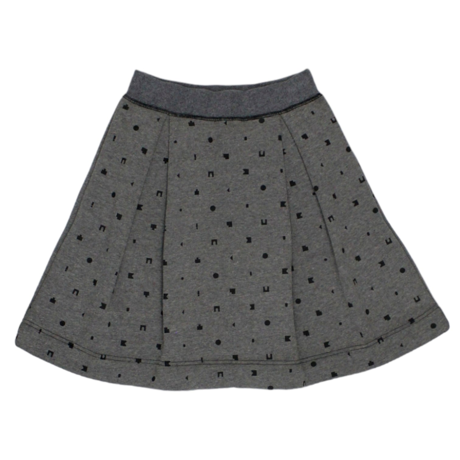 Orla Kiely Grey Loop Back Jersey Mini Skirt