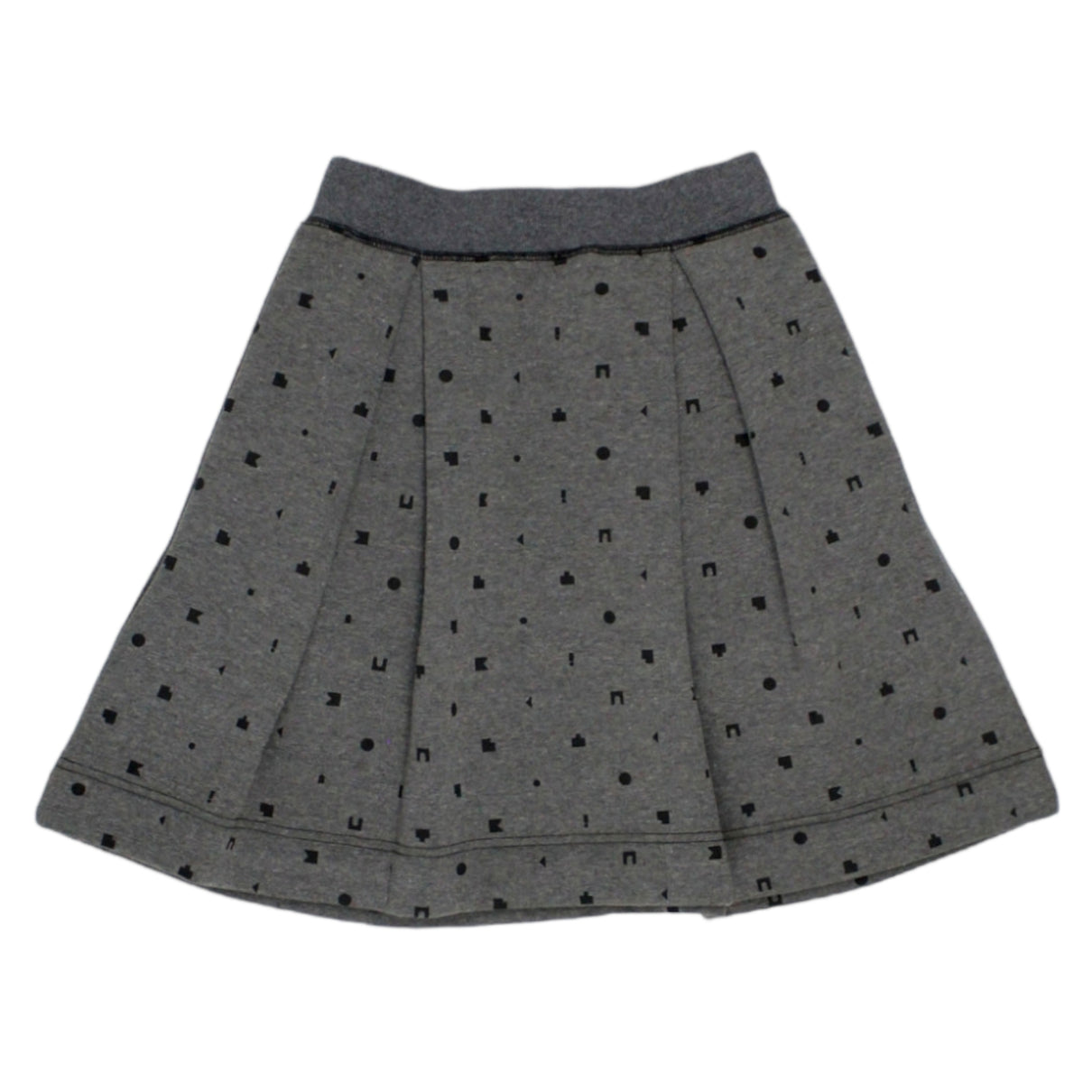 Orla Kiely Grey Loop Back Jersey Mini Skirt