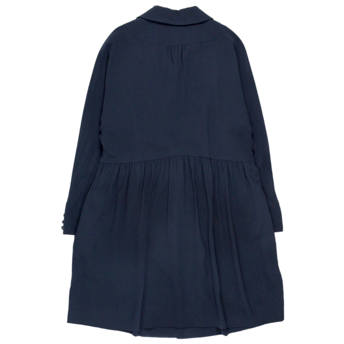 Orla Kiely Navy Silk Shirt Dress