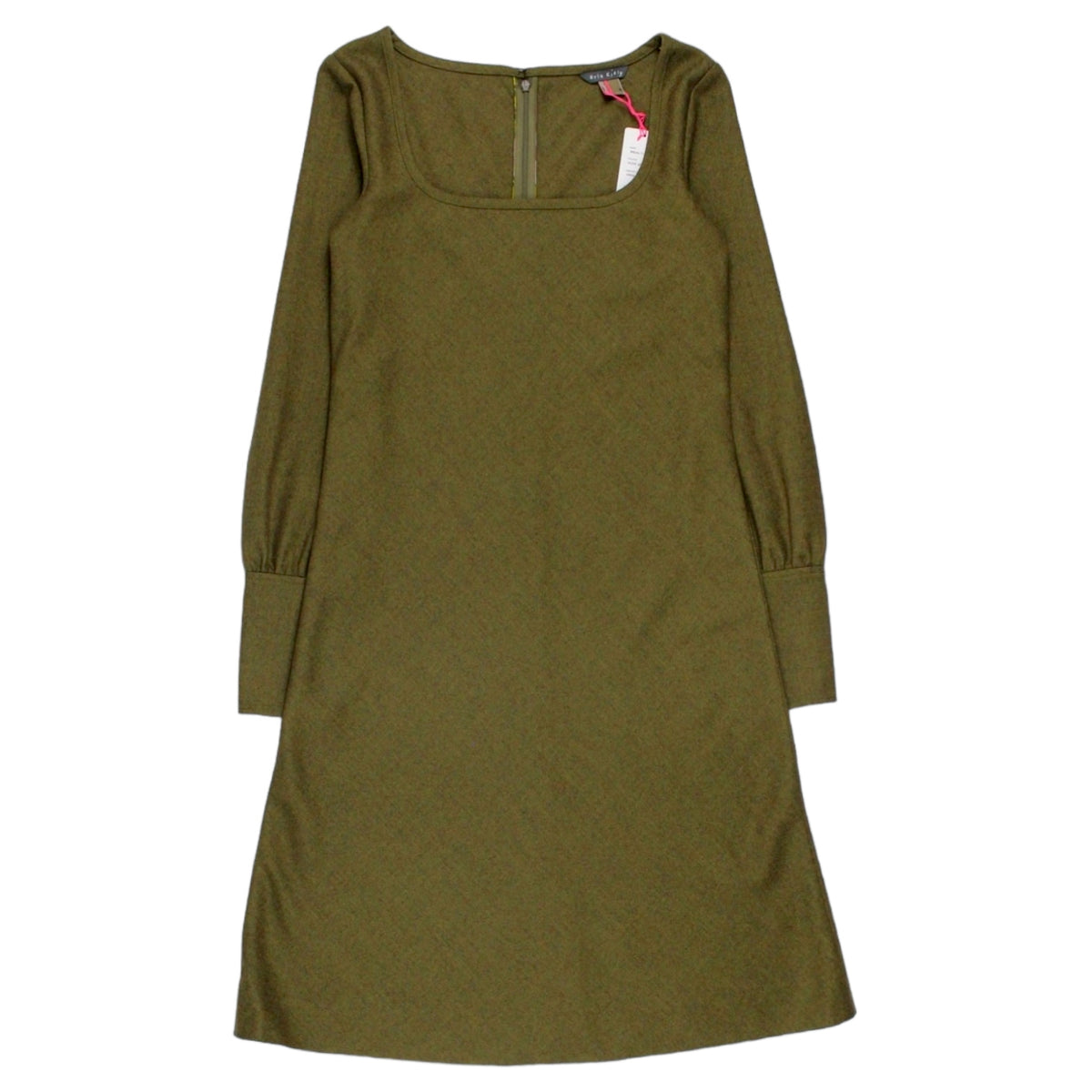 Orla Kiely Olive Scoop Neck Wool Dress