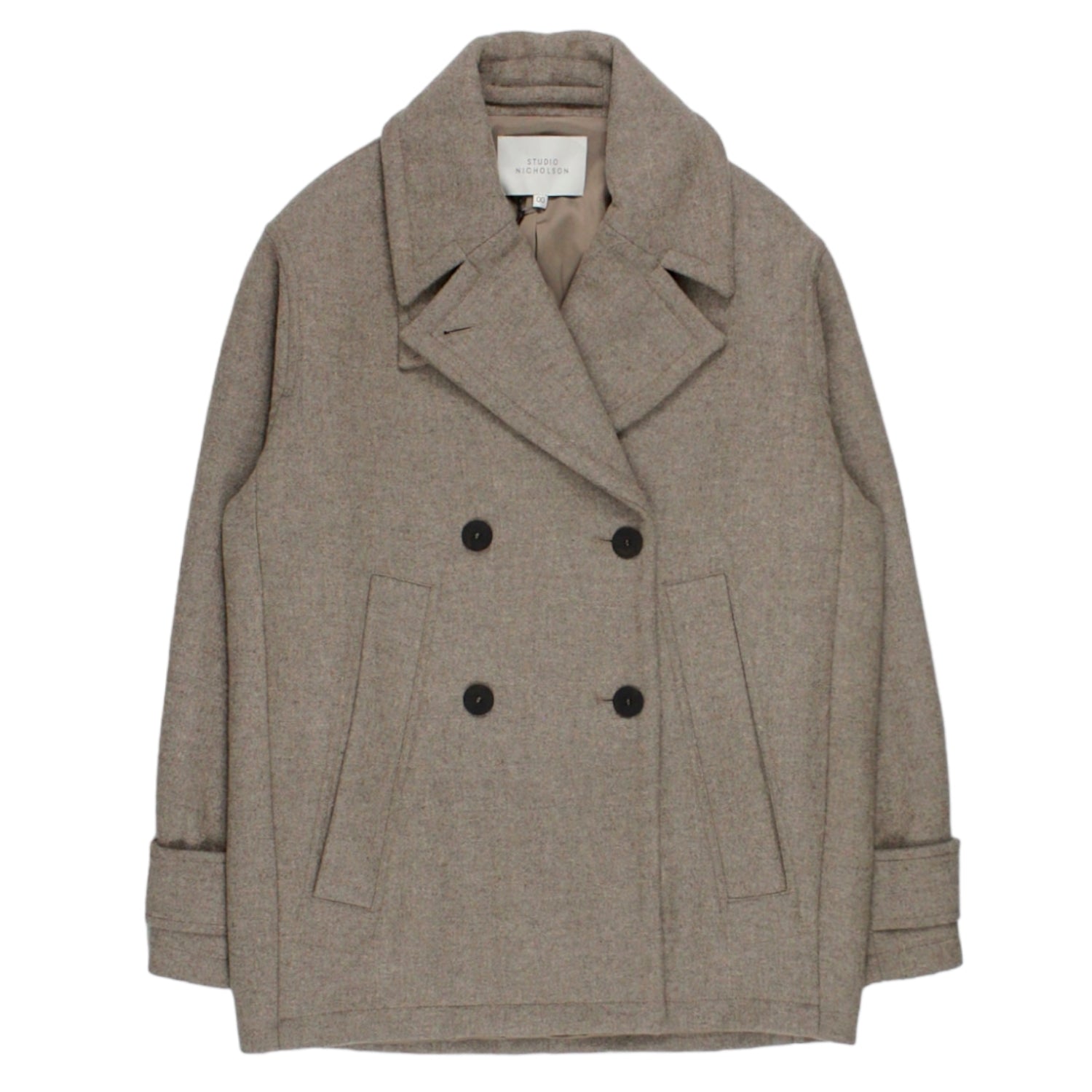 Studio Nicholson Fawn Peacoat | Shop from Crisis Online
